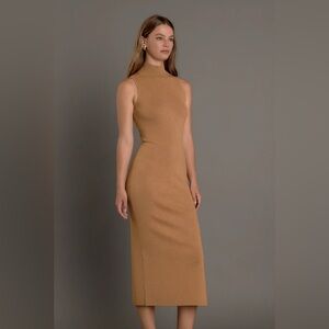 Endless Rose Camel Midi Dress